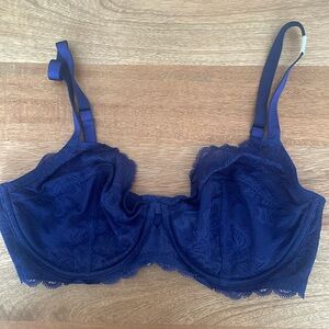 NWOT Royal blue lace bra. Size 36D. Calvin Klein.